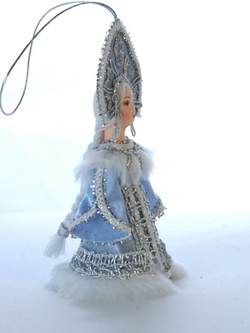 Кукла-подвеска Снегурочка. Елочная игрушка