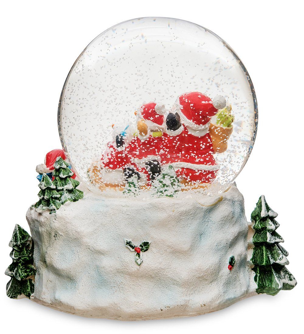 PM-63 Шар со снегом муз. с подсветкой «Новогодние Приключения»