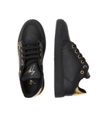 Кожаные кроссовки sop lav.majestic/buc power Giuseppe Zanotti - черный(RM40006)