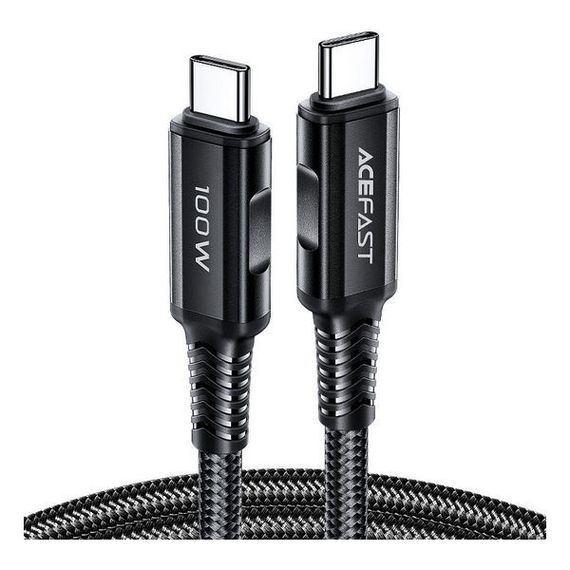 Кабель AceFast C4-03 USB-C - USB-C 2 м 100W (AF-C4-03-BK) Black