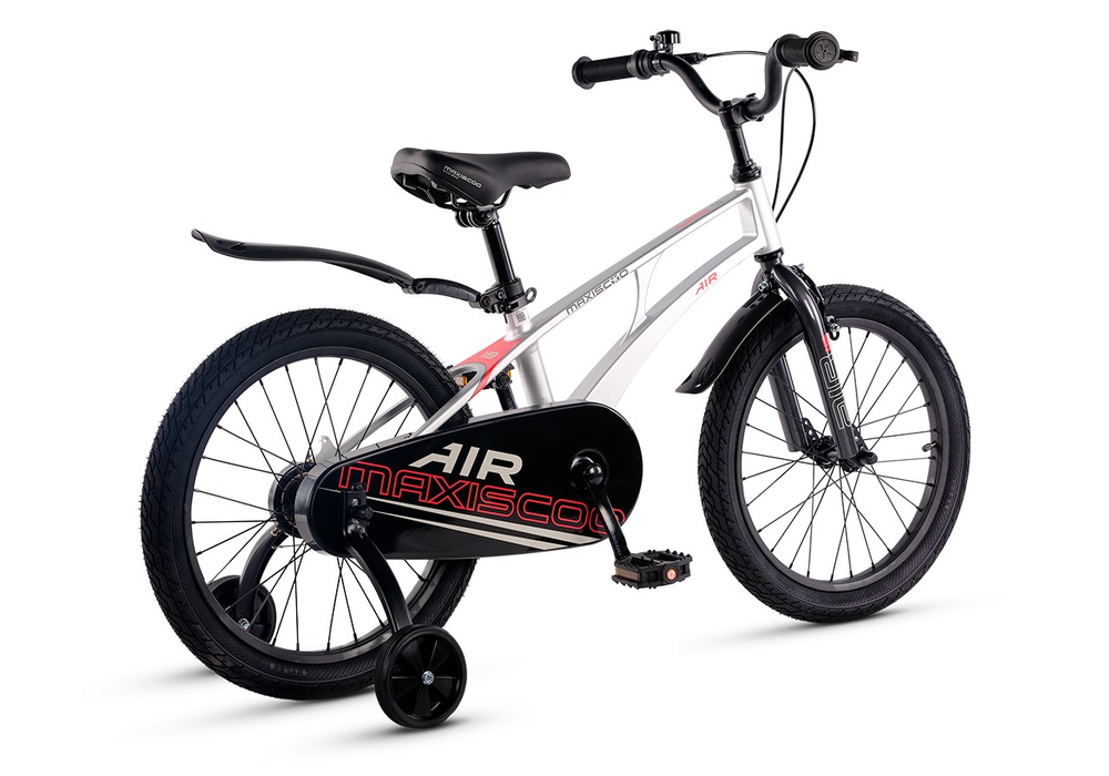 Велосипед 18'' Maxiscoo AIR Стандарт Серый Жемчуг (2025)