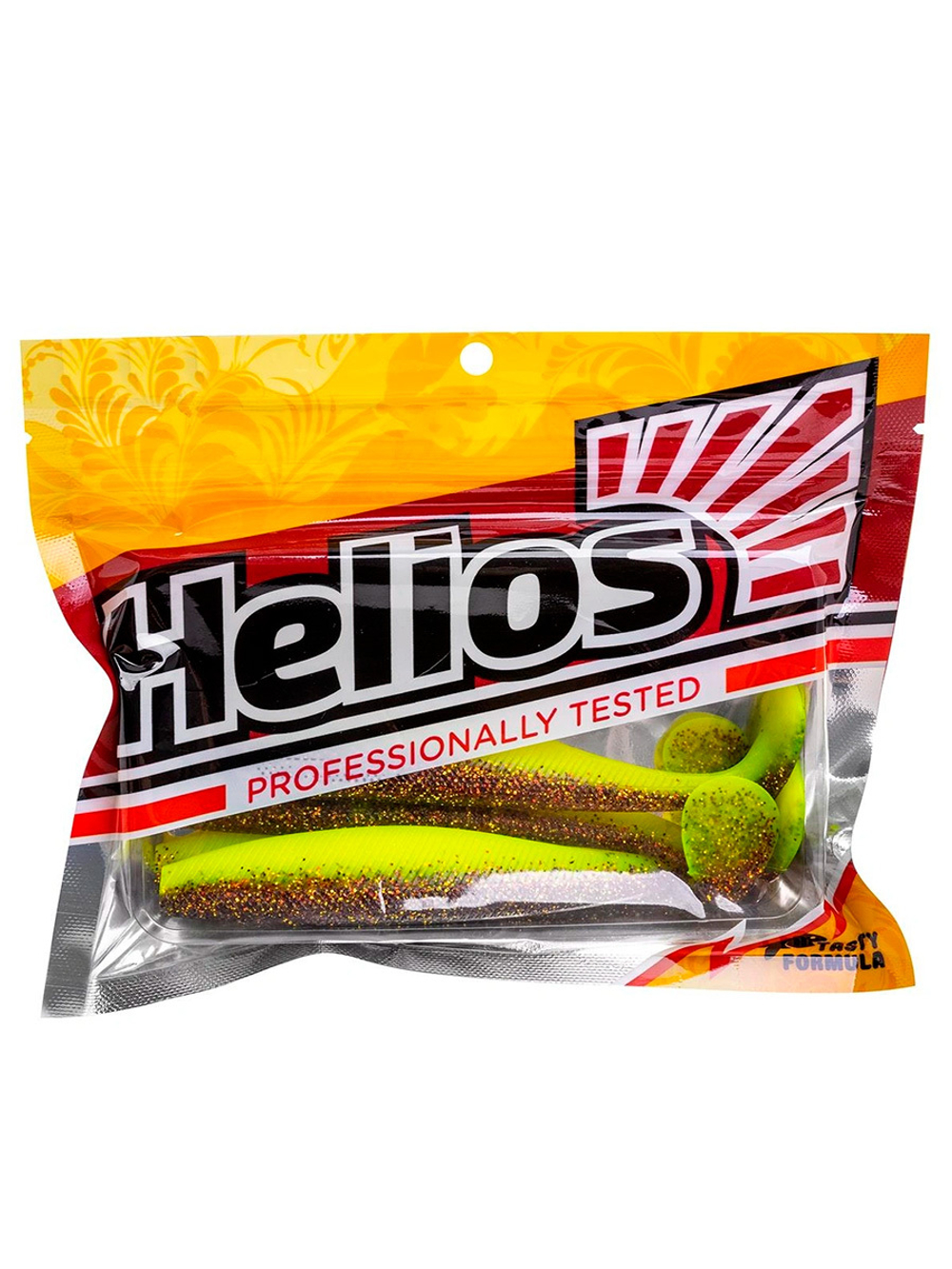 Виброхвост Helios Trofey 5.5"/14см Red Lemon 4шт. (HS-25-050)