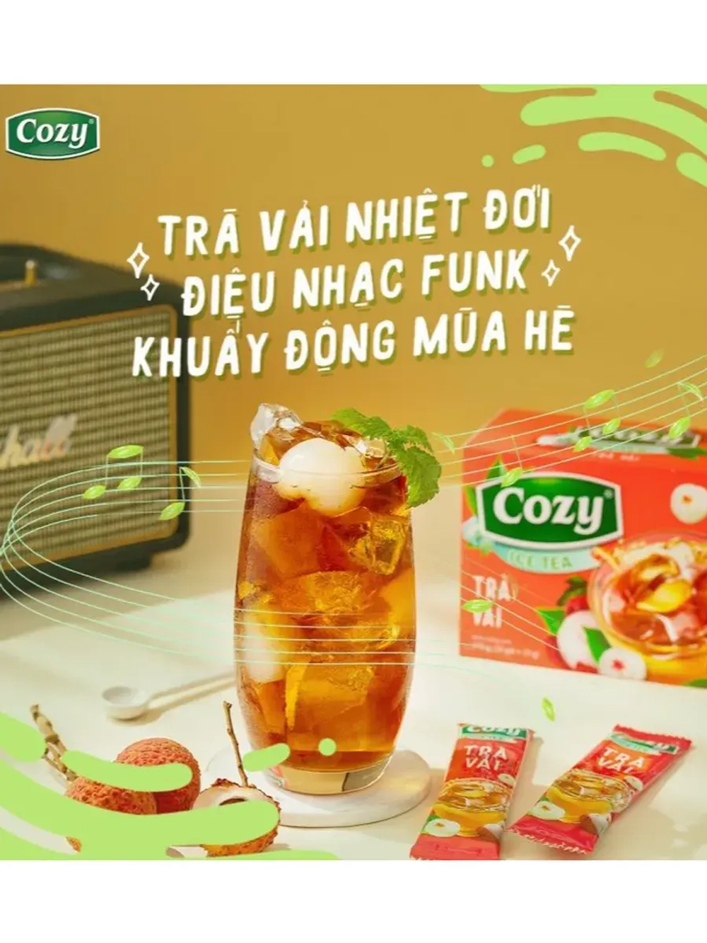 Растворимый вьетнамский чай со вкусом личи 240 г