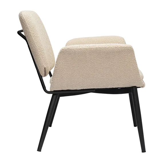 Кресло Hilde, серо-бежевое букле