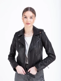 Косуха кожаная куртка женская Турция