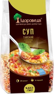 Суп тайский с кокосовым молоком "Здороведа", 250г.