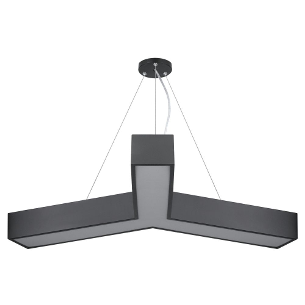 Светильник LED ЭРА Geometria SPO-143-B-40K-056 Igrek 56Вт 4000K 4500Лм IP40 900*80 черный подвесной драйвер внутри