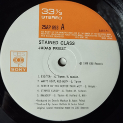 Винтажная виниловая пластинка LP Judas Priest Stained Class (Japan 1978) (No Obi) Saints In Hell