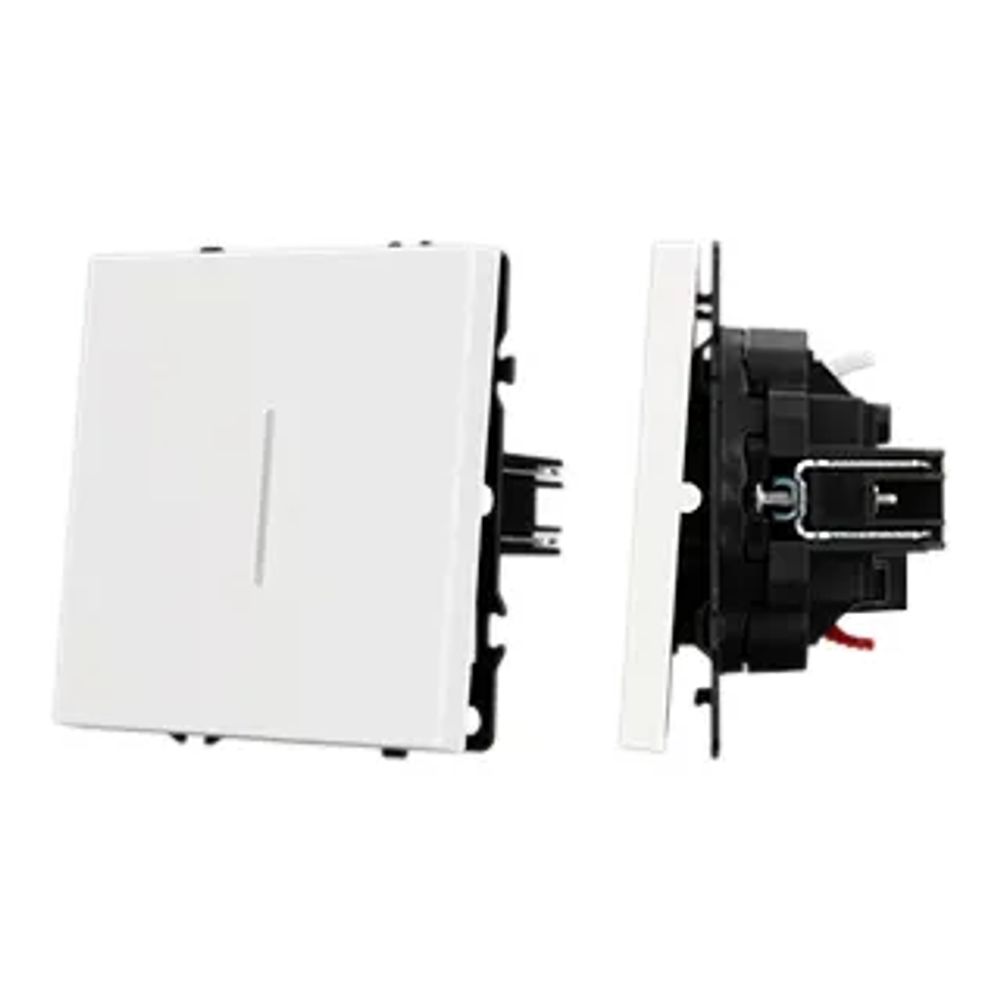 Механизм звонкового выключателя LED SWT-NOBE-MKR1-SFPL-L-WH (230V, 10A) (Arlight, Белый кварц) 061737