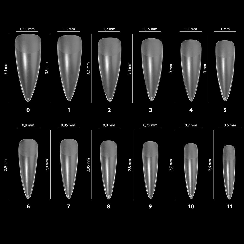 Irisk Gel Tips Гелевые типсы для экспресс наращивания Стилет, 240ш