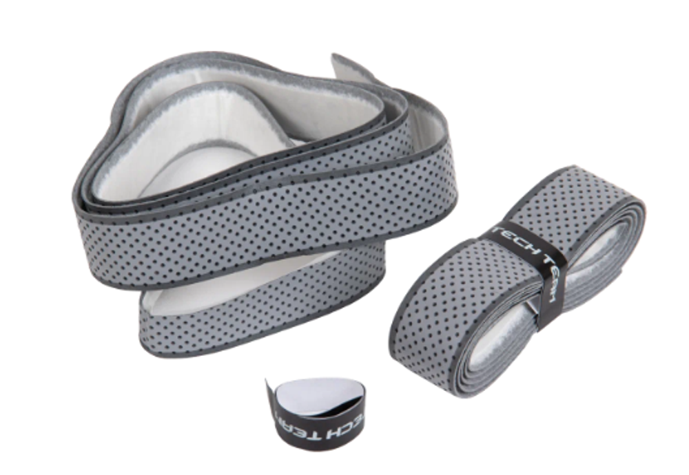 Намотки на руль TT - 2 grey перфорированная