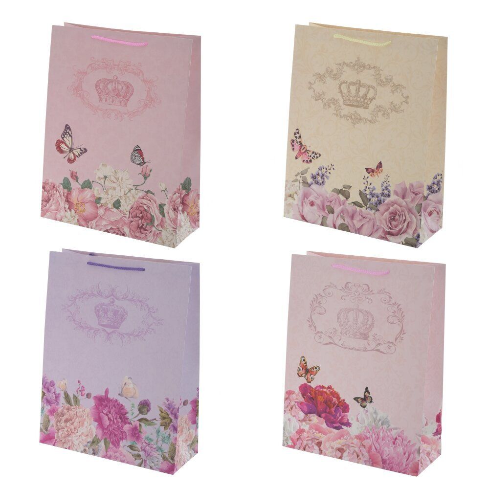 GAEM Пакет подарочный S (бумага 210г/м2, блок микс 12шт), L18 W8,5 H24 см, 4в.