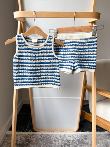 Хлопковый вязаный костюм Zara, 86