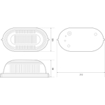 Светильник ЭРА НБП 04-60-001 Акватермо алюминий/стекло IP54 E27 max 60Вт 212х105 овал черный