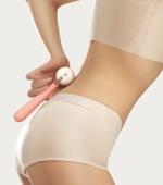 Персиковый клиторальный стимулятор Moonflow (Цвет: персиковый)