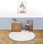 Стираемый коврик Nattiot Come Naturel (Ø120 см), хлопок, бежевый