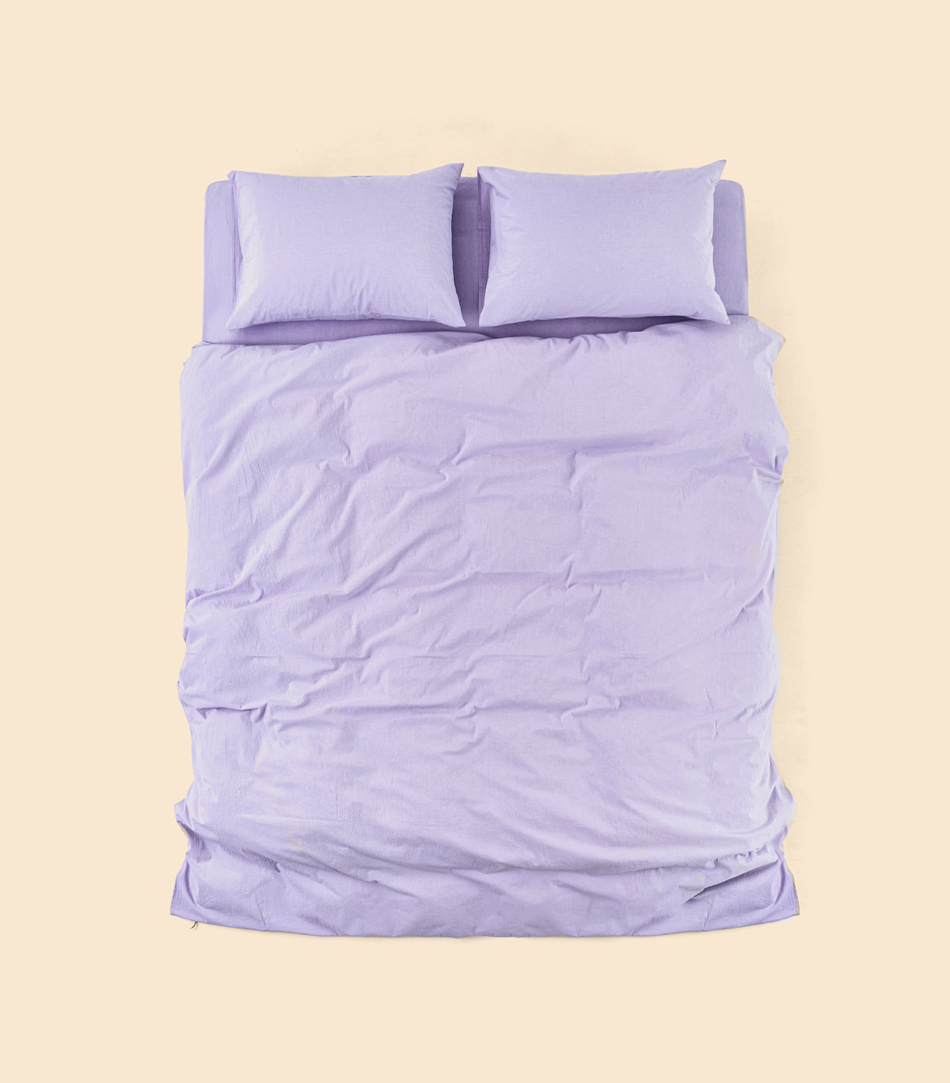 Простыня - Melange Violet - 90x200x30 (на резинке)