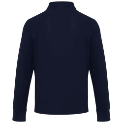 Apollo унисекс поло с длинным рукавом и застежкой-молнией на половину длины