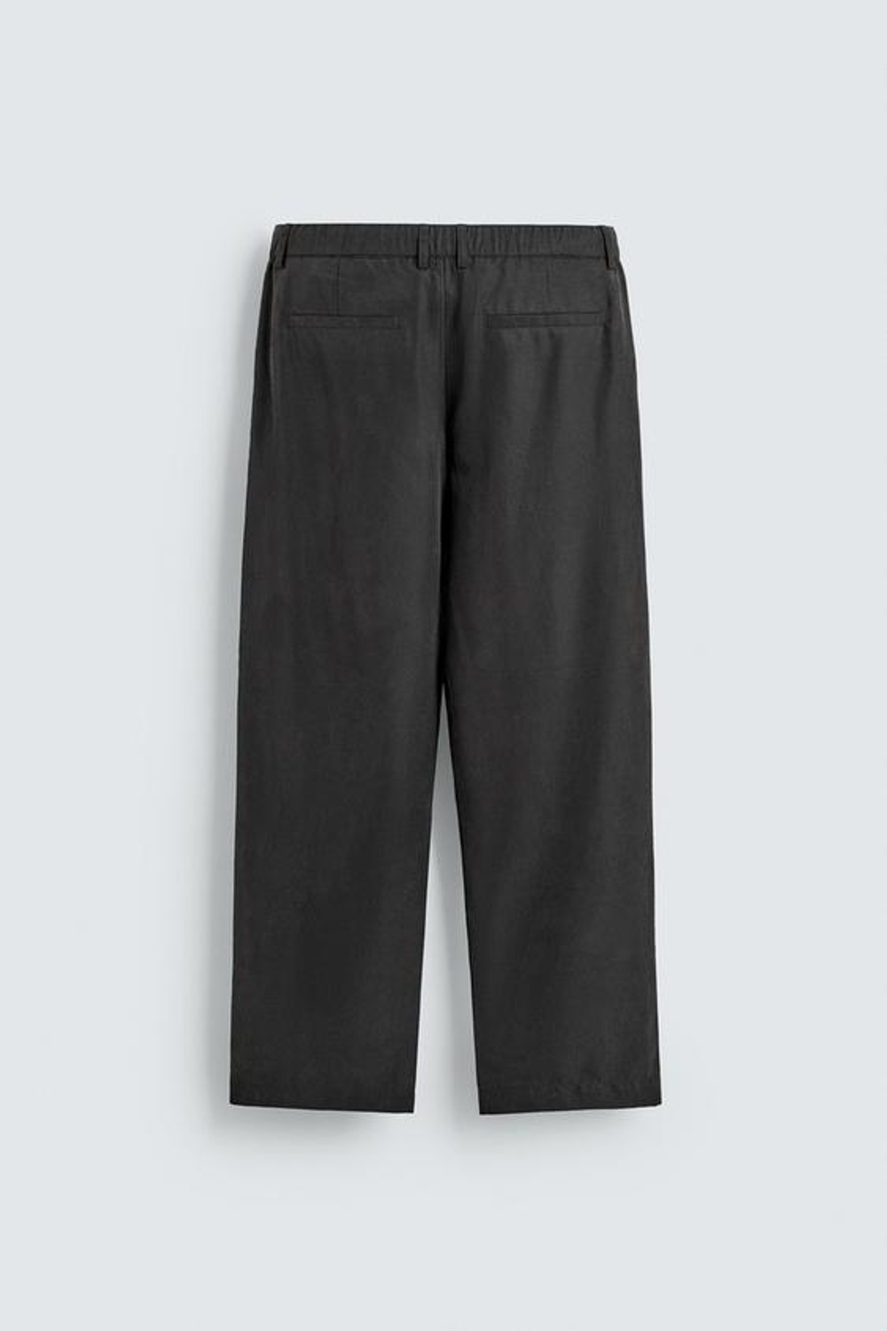 ZARA СТРУЯЩИЕСЯ БРЮКИ RELAXED FIT, ЧЕРНЫЙ