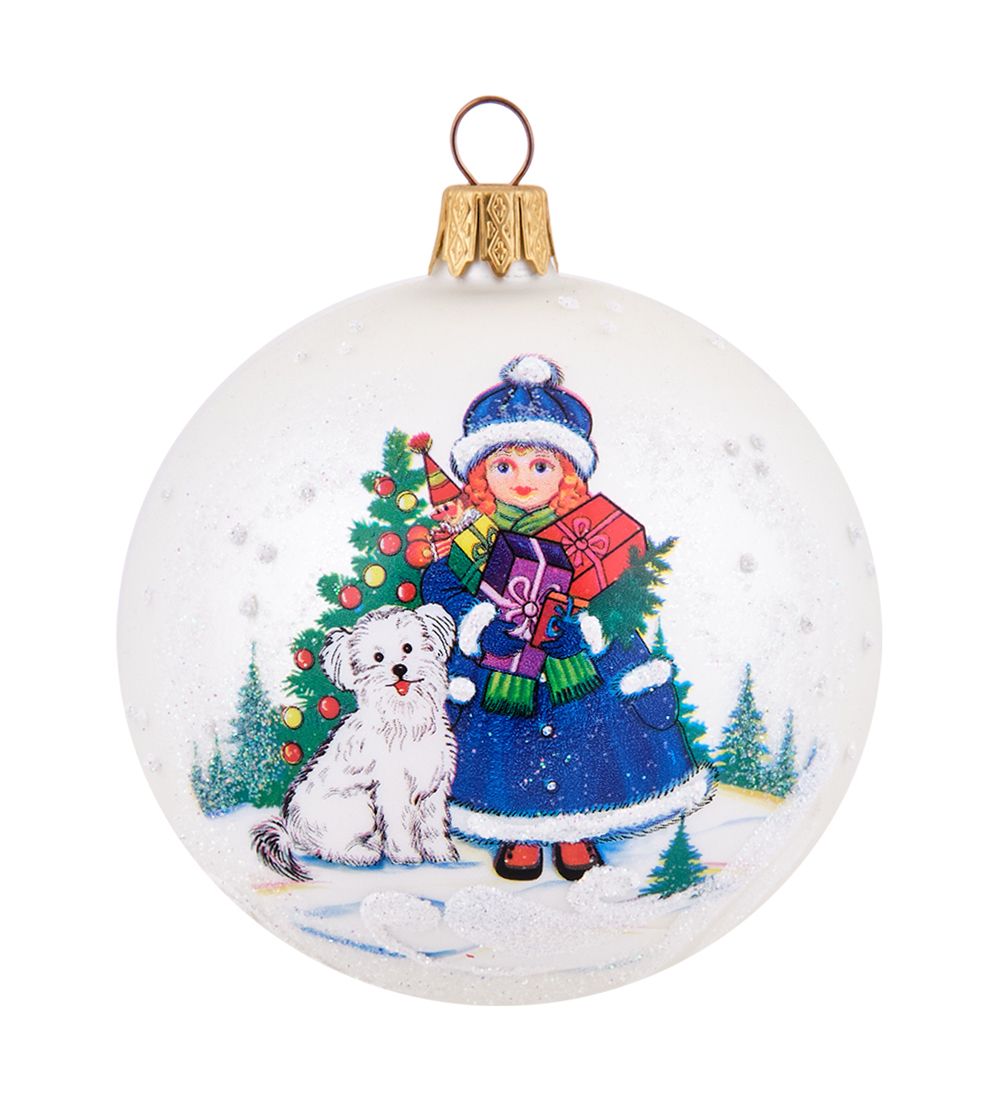 НФШ-1655/1 Ел.украшение Шар «Девочка» 85 мм