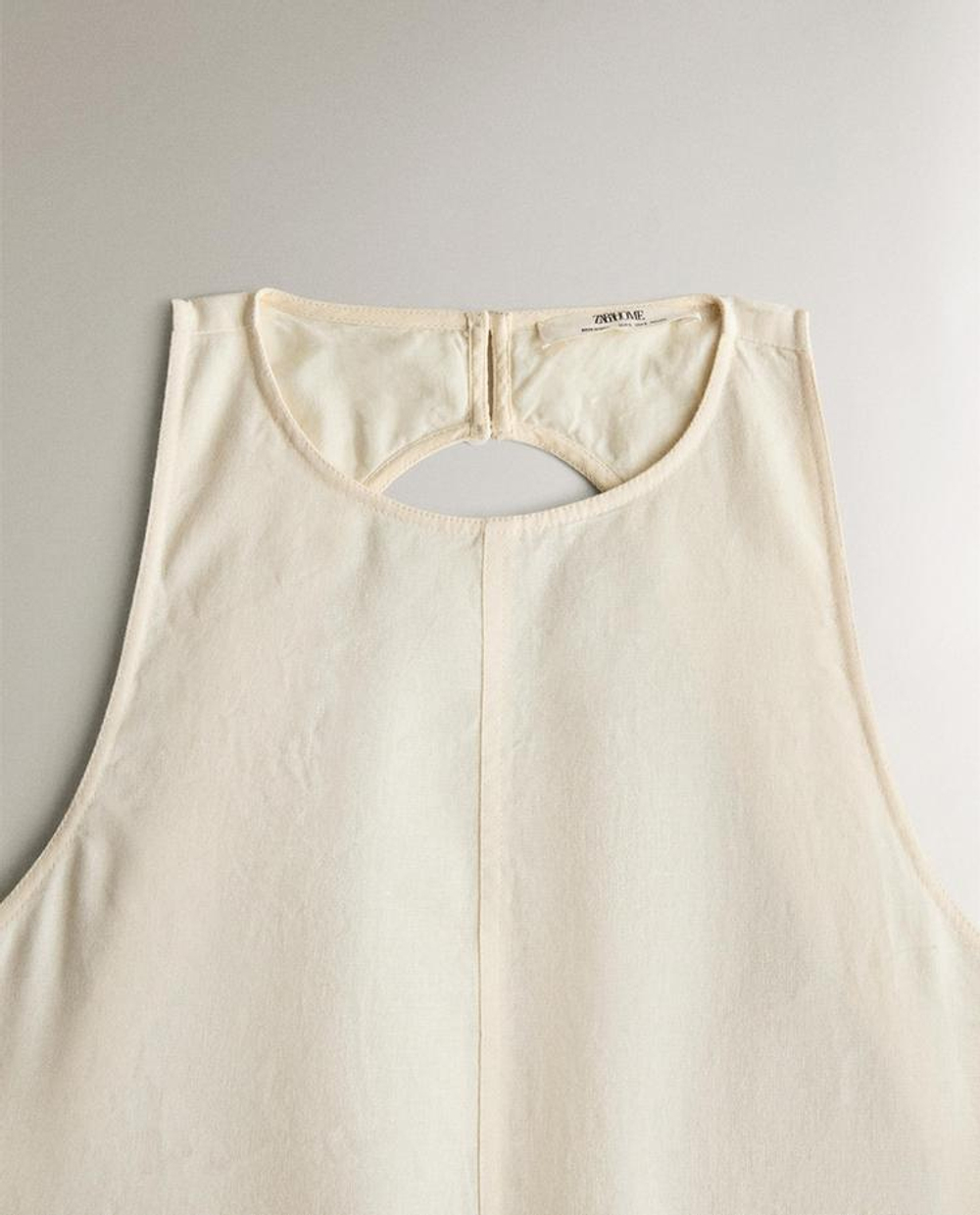 ZARA HOME ДЛИННОЕ ПЛЯЖНОЕ ПЛАТЬЕ, ЭКРЮ