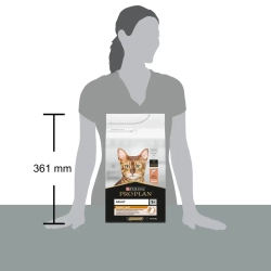 Pro plan cat adult elegant сухой корм для взрослых кошек для кожи и шерсти с лососем - 1,5 кг