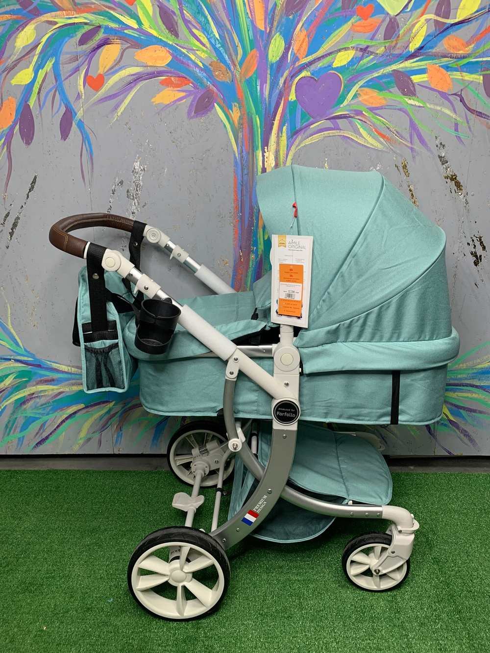 Коляска трансформер Aimile New Pearl (Мятный NDP-5)