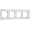 Рамка Werkel Senso на 4 поста белый стекло soft-touch W0043101 4690389200458