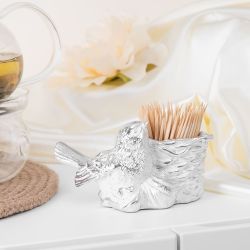 Держатель для зубочисток Птичка Терра Белый