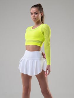 Shadow Long-Sleeved Top, Yellow