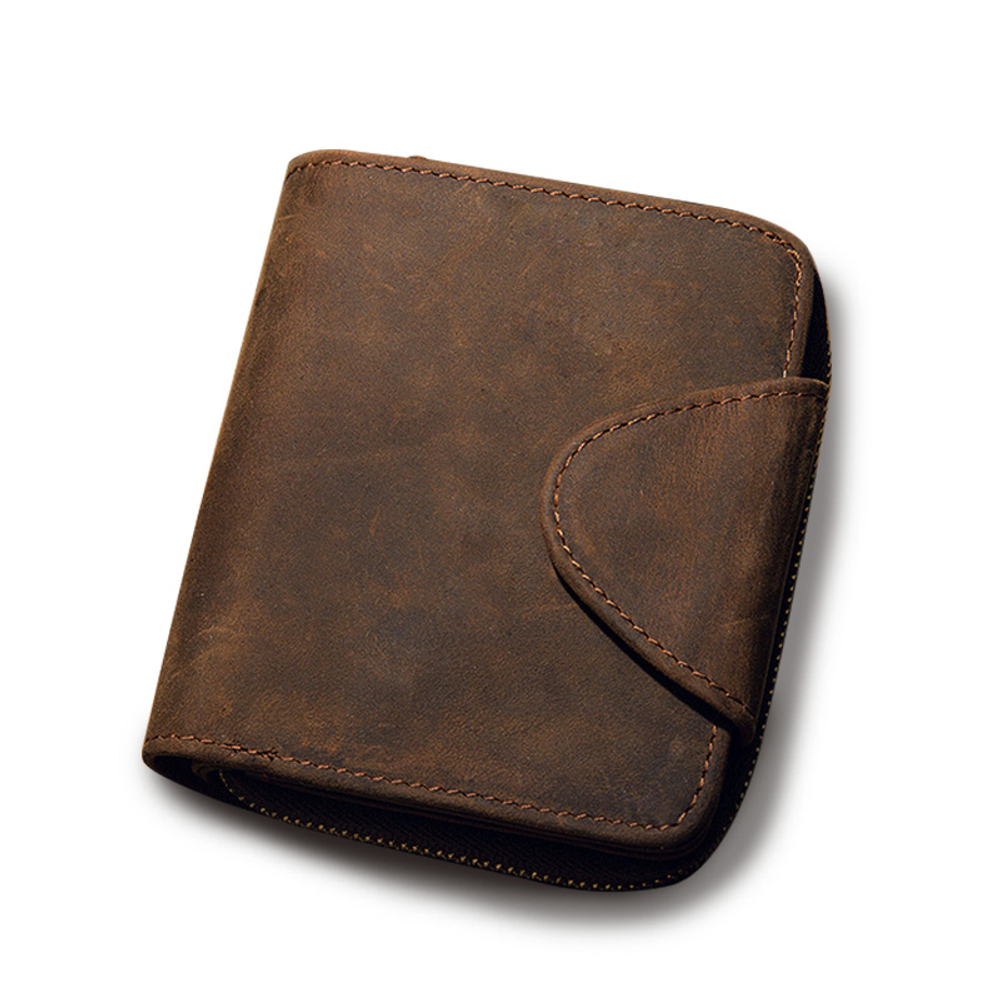 Simple&nature Cow Leather Wallet Medium Men"s Dark Brown