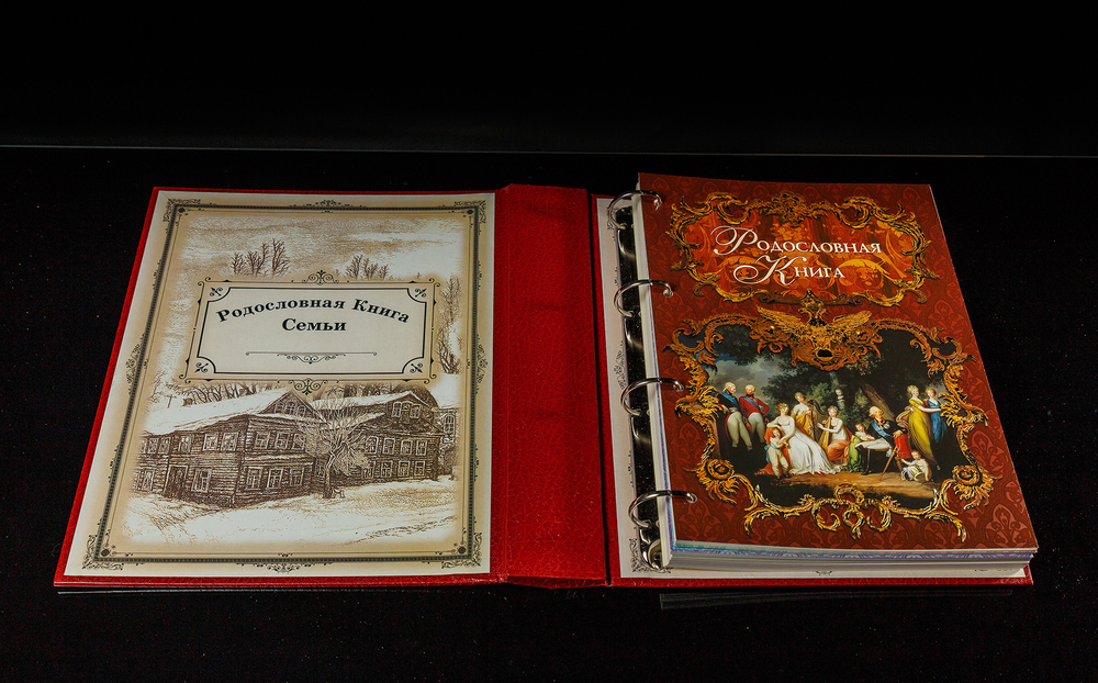 Родословная книга «Праздничная» красная