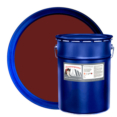 АК-114 Износостойкая краска для бетонного пола красно-коричневая /25кг/