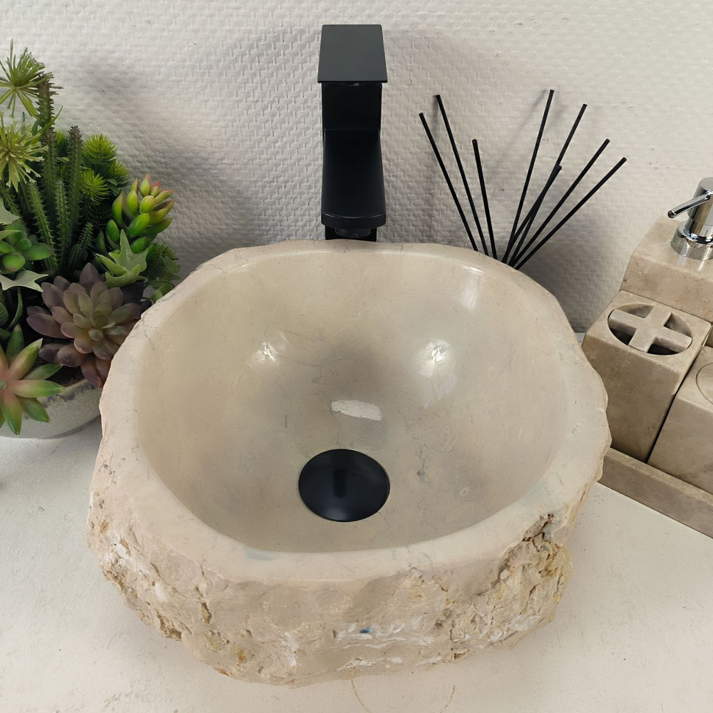 Раковина из мрамора Erozy Cream EM-64983 32*31*15 0867