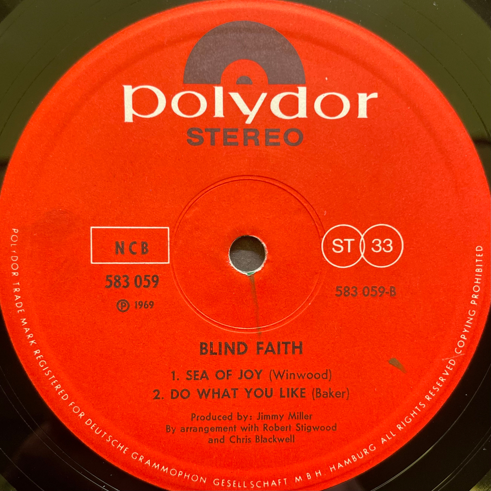 Blind Faith ‎– Blind Faith (Скандинавия)