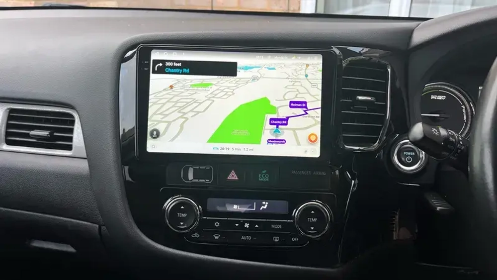 Магнитола Mitsubishi Outlander 3 2012-2021 (правый руль) - Teyes CC3-2K-360 монитор 9.5" 2K QLED на Android 10, 6Гб+128Гб, CarPlay, 4G SIM-слот, 4 камеры в комплекте