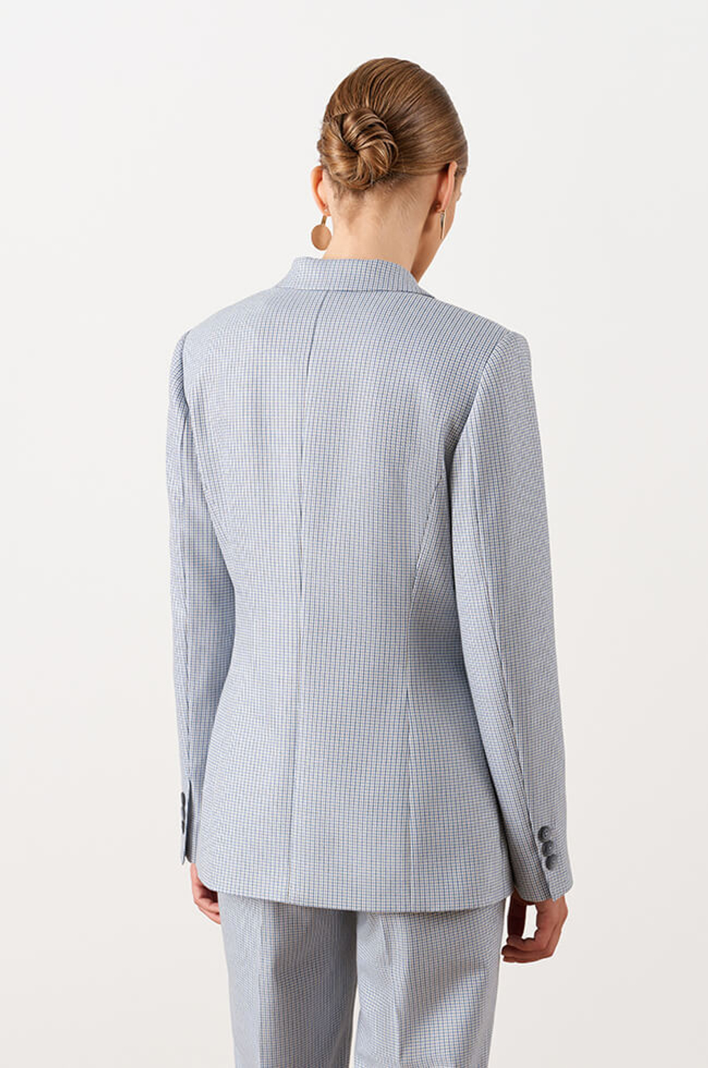 1863 Жакет женский (сине-голубая полоска)