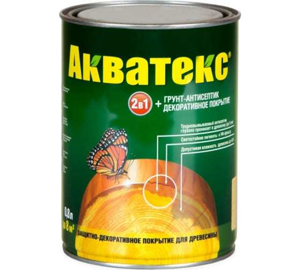 Акватекс 0,8л 2 в 1 венге