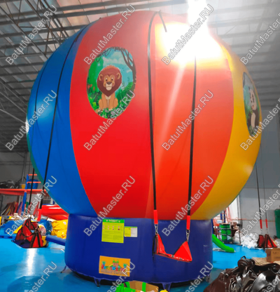 Качели воздушный шар «Облако радости» с принт-печатью, 6,6×6,6×7,2 м