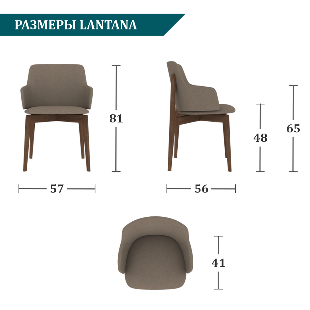 Дизайнерский стул LANTANA smile iced coffee