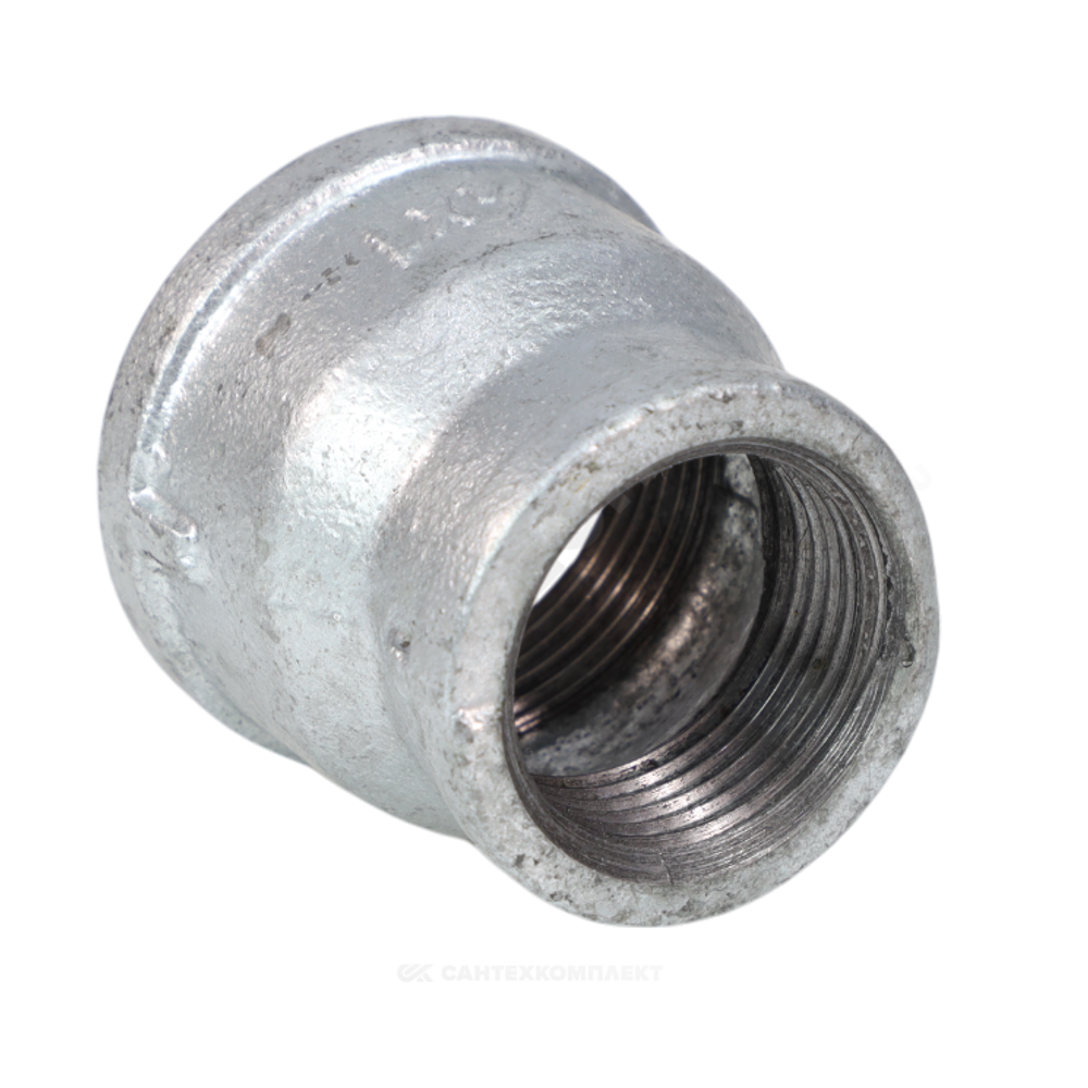 Муфта переходная чугун оц Ду 32х20 (1 1/4"х3/4") ВР Fittex PLUS