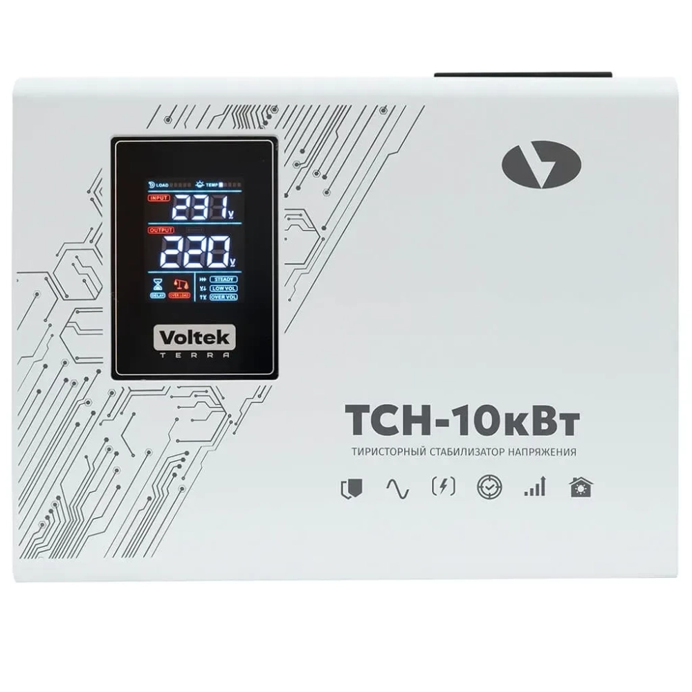 Стабилизатор напряжения однофазный VOLTEK ТСН 10000 (10000ВА)
