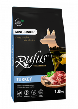Rufus Mini Junior Сухой корм для Щенков мини пород, с индейкой