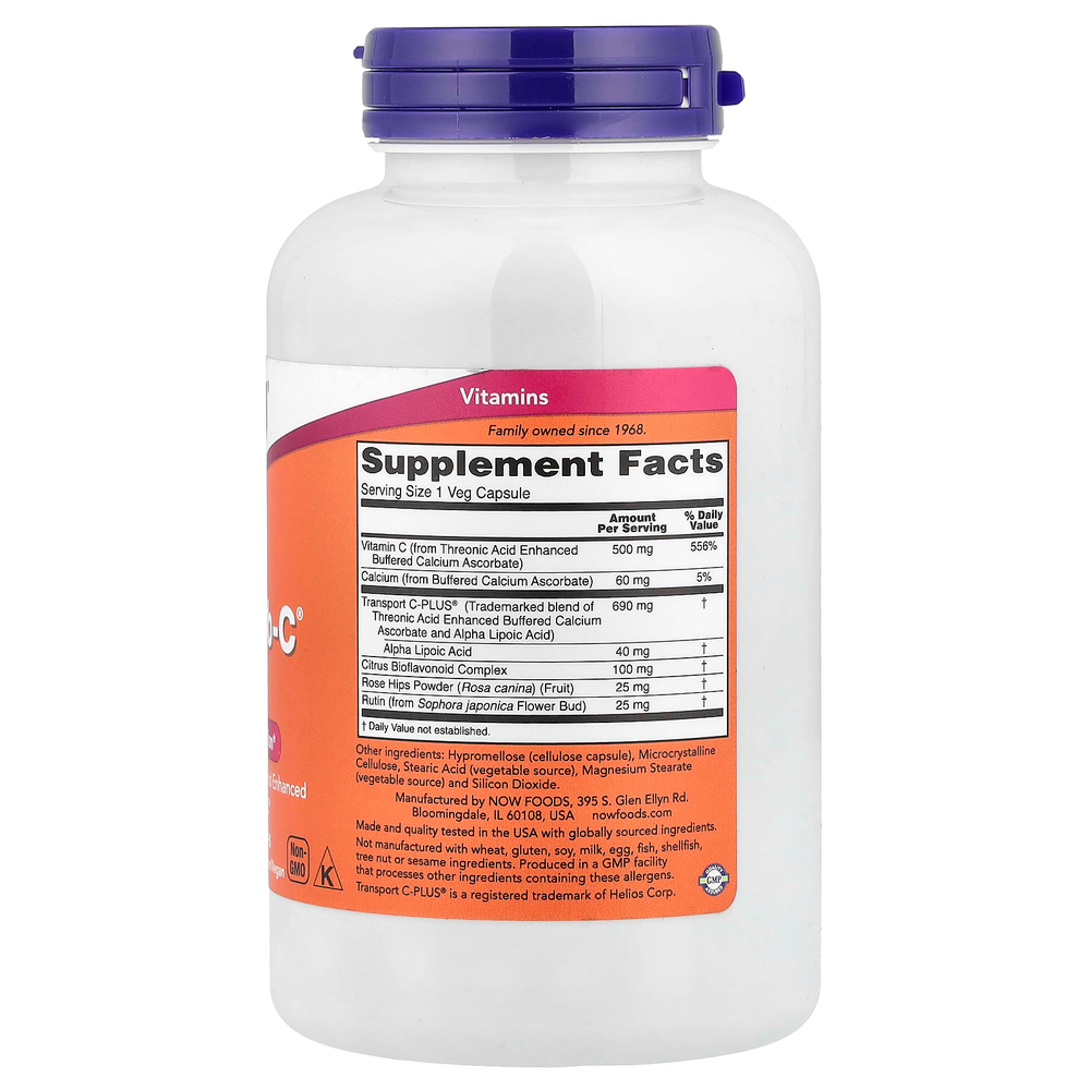 NOW Foods, AlphaSorb-C 500, 180 растительных капсул