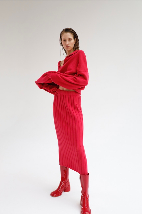 Манишка вязаная, черный