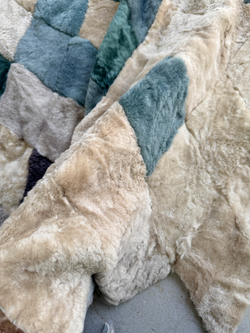 Покрывало меховое ковер из шкуры овчины