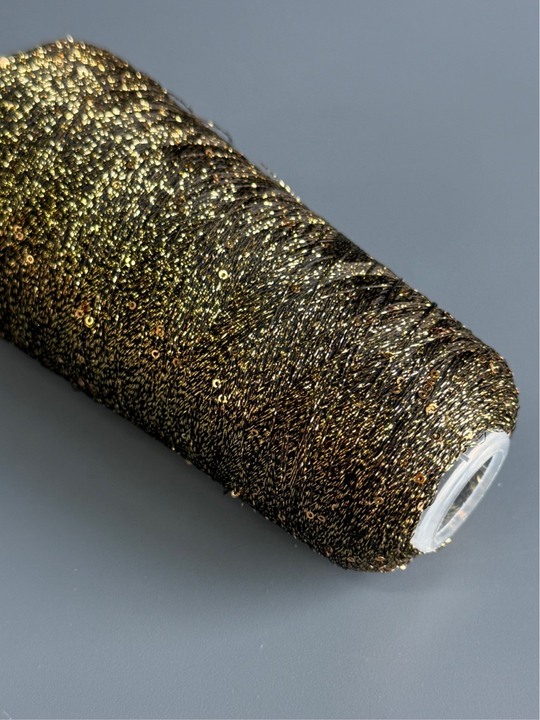 Пряжа Siyue Lurex Sequins пайтка 1,5 мм (13/бронзовый), 1800м/50гр