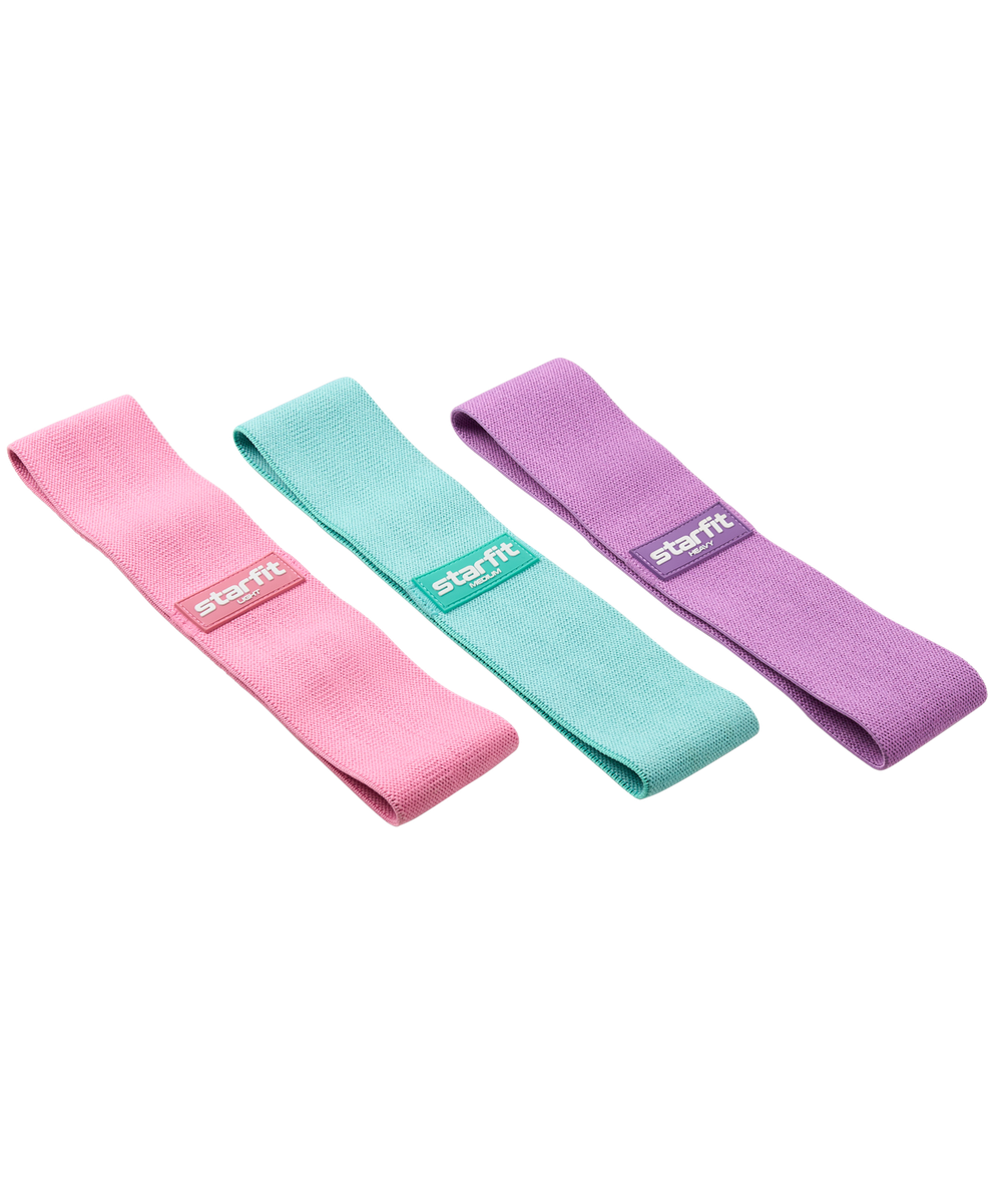 Мини-эспандер ES-204, высокая нагрузка, текстиль, фиолетовый пастель