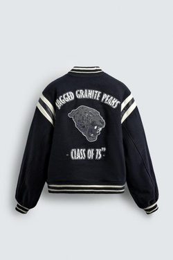 ZARA Х CHAMPION ® КУРТКА-БОМБЕР, СИНИЙ