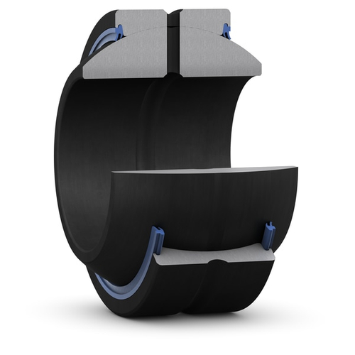 Радиальный сферический подшипник скольжения, требует техобслуживания, с уплотнениями, метрические размеры GEH 60 ES-2RS